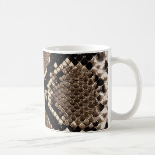 Unieke Rattlesnake Skin - Aangepast Koffiemok (Rechts)