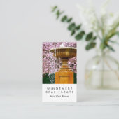 Unieke "Real Estate Agent Broker Garden Fountain" Visitekaartje (Staand voorkant)