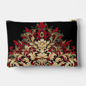Unieke Red Gold en Black Damask stijl Etui (Achterkant)