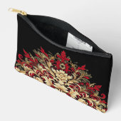 Unieke Red Gold en Black Damask stijl Etui (Open)