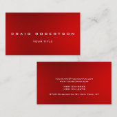 Unieke Red Modern Consultant Manager Visitekaartje (Voorkant / Achterkant)
