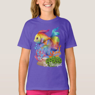 Unieke regenboogvissen t-shirt