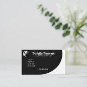 Unieke reiniging van het witte en zwarte vaste hui visitekaartje (Staand voorkant)