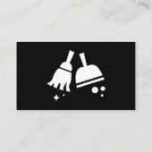 Unieke reiniging van het witte en zwarte vaste hui visitekaartje (Achterkant)