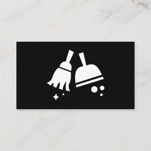 Unieke reiniging van het witte en zwarte vaste hui visitekaartje (Achterkant)