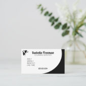 Unieke reiniging van zwart-wit en witvormig huis visitekaartje (Staand voorkant)