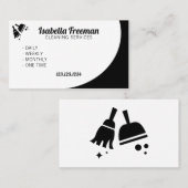 Unieke reiniging van zwart-wit en witvormig huis visitekaartje (Voorkant / Achterkant)