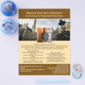 Unieke reisagent flyer (Enkel)