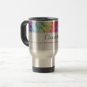 Unieke rendy Waterverf-monogram Reisbeker (Voorkant links)