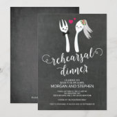 Unieke repetitie diner uitnodiging (Voorkant / Achterkant)