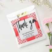 Unieke restaurant bakkerij cafe voedselpapier bedankzakje (Gezegeld)