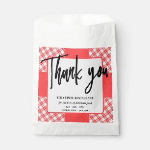 Unieke restaurant bakkerij cafe voedselpapier bedankzakje