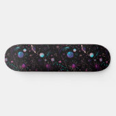 Unieke Retro 80s Astrologie Design Skateboard (Horizontaal)