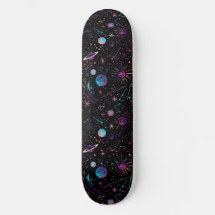 Unieke Retro 80s Astrologie Design Skateboard