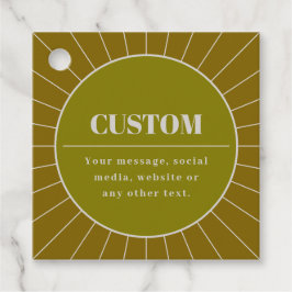 Unieke Retro geïnspireerde bewerkbare ontwerp Sjab Bedankjes Labels