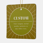 Unieke Retro geïnspireerde bewerkbare ontwerp Sjab Keramisch Ornament (Links)