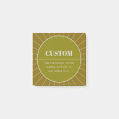 Unieke Retro geïnspireerde bewerkbare ontwerp Sjab Post-it® Notes (Voorkant)