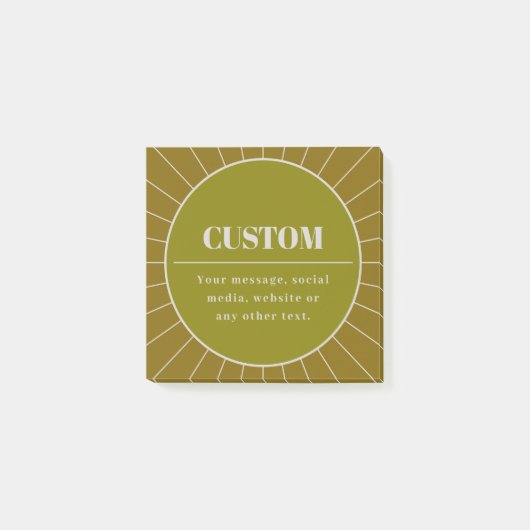 Unieke Retro geïnspireerde bewerkbare ontwerp Sjab Post-it® Notes (Voorkant)