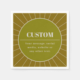 Unieke Retro geïnspireerde bewerkbare ontwerp Sjab Servet