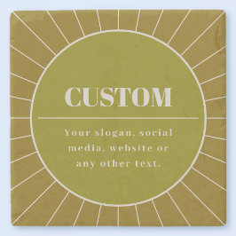 Unieke Retro geïnspireerde bewerkbare ontwerp Sjab Stenen Onderzetter