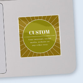 Unieke Retro geïnspireerde bewerkbare ontwerp Sjab Sticker