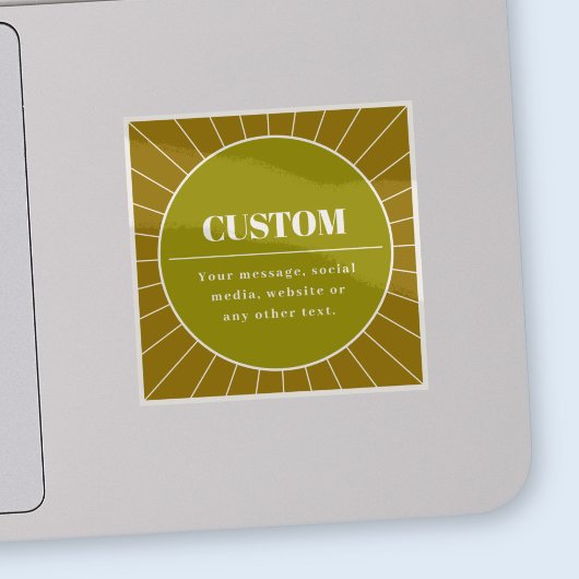 Unieke Retro geïnspireerde bewerkbare ontwerp Sjab Sticker