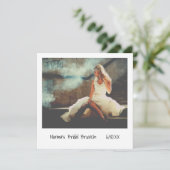 Unieke Retro Instant Photo Bridal Brunch Kaart (Staand voorkant)