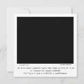 Unieke Retro Instant Photo Couples Baby shower Kaart (Achterkant)