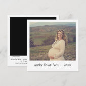 Unieke Retro Instant Photo Gender onthullen Kaart (Voorkant / Achterkant)