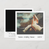 Unieke Retro Instant Photo Wedding Shower Kaart (Voorkant / Achterkant)