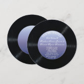 Unieke Retro Vinylplaat Huwelijksuitnodiging Kaart (Voorkant / Achterkant)