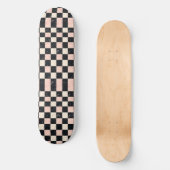 Unieke Retro Y2K Checker Design Skateboard (Voorkant)
