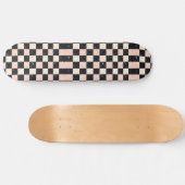Unieke Retro Y2K Checker Design Skateboard (Horizontaal)