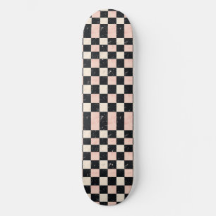 Unieke Retro Y2K Checker Design Skateboard