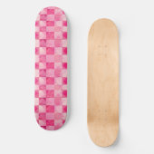 Unieke Retro Y2K Checker Design Skateboard (Voorkant)