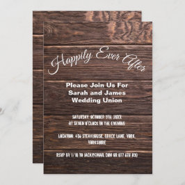 Unieke ritskunst, gelukkig ooit na bruiloft kaart