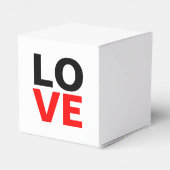 Unieke Rode Achtergrond Liefde Romance Bedankdoosjes (Achterkant)