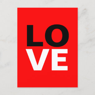 Unieke rode achtergrond liefde Romance Briefkaart