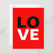 Unieke Rode Achtergrond Liefde Romance Feestdagenkaart (Voorkant / Achterkant)