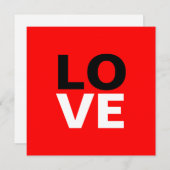 Unieke rode achtergrond liefde Romance Kaart (Voorkant / Achterkant)