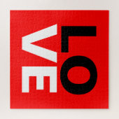 Unieke rode achtergrond liefde Romance Legpuzzel (Horizontaal)