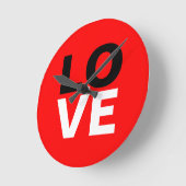 Unieke rode achtergrond liefde Romance Ronde Klok (Hoek)