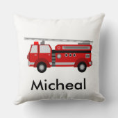 Unieke rode brandweerwagen kussen (Achterkant)