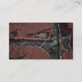 Unieke Rode Brick (close-up) Visitekaartje (Achterkant)