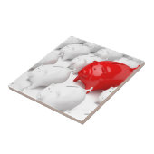 Unieke rode-gasbank tegeltje (Zijkant)