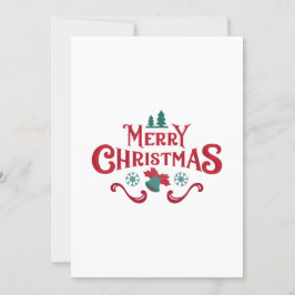 Unieke rode kerst Kaart