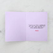 Unieke rode & Paarse anime leeftijd Verjaardag Kaart (Binnen)