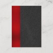 Unieke rode strepe grijze professionele moderne visitekaartje (Achterkant)