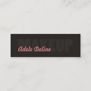 Unieke Rol Gray Roze Makeup Artist Mini Visitekaartje