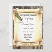 Unieke Rol & Veer Pen Trouw Uitnodigingen (Voorkant)